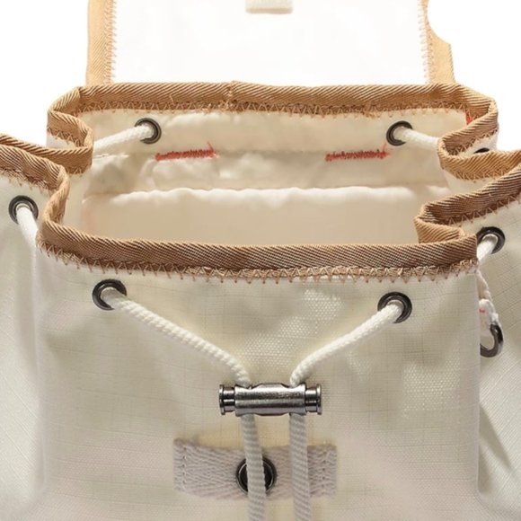 🎒SCHOOL SALE🎒Converse Mini Rucksack Cream Bag Pocket Button 10023000-A01 - Picture 2 of 11